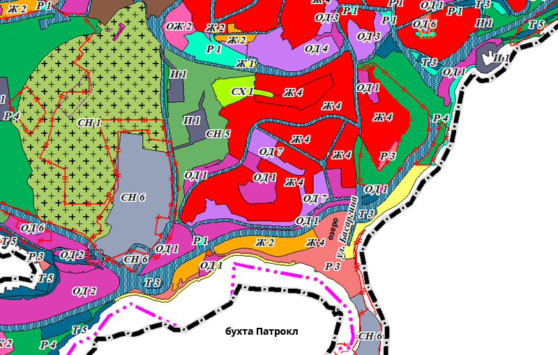 План застройки патрокла владивосток